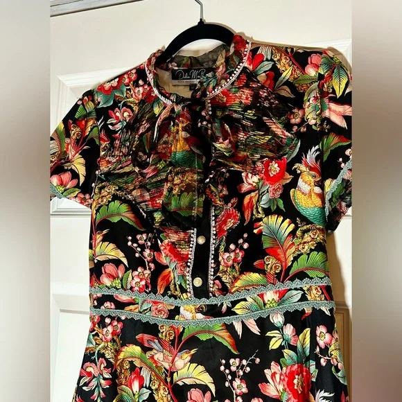 Dalia Macphee Floral Mini Dress - Picture 7 of 7